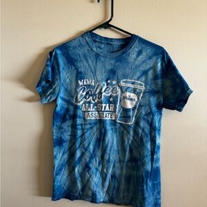 Wawa Blue Tie-Dye Coffee All-Star Associate Tee